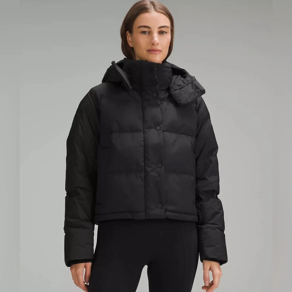 Lululemon Wunder Puff Cropped 600-Fill Down Jacket Size 10 - Picture 11 of 12
